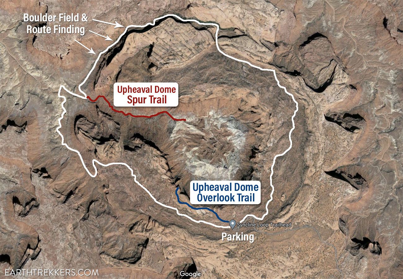 Syncline Loop Trail Map