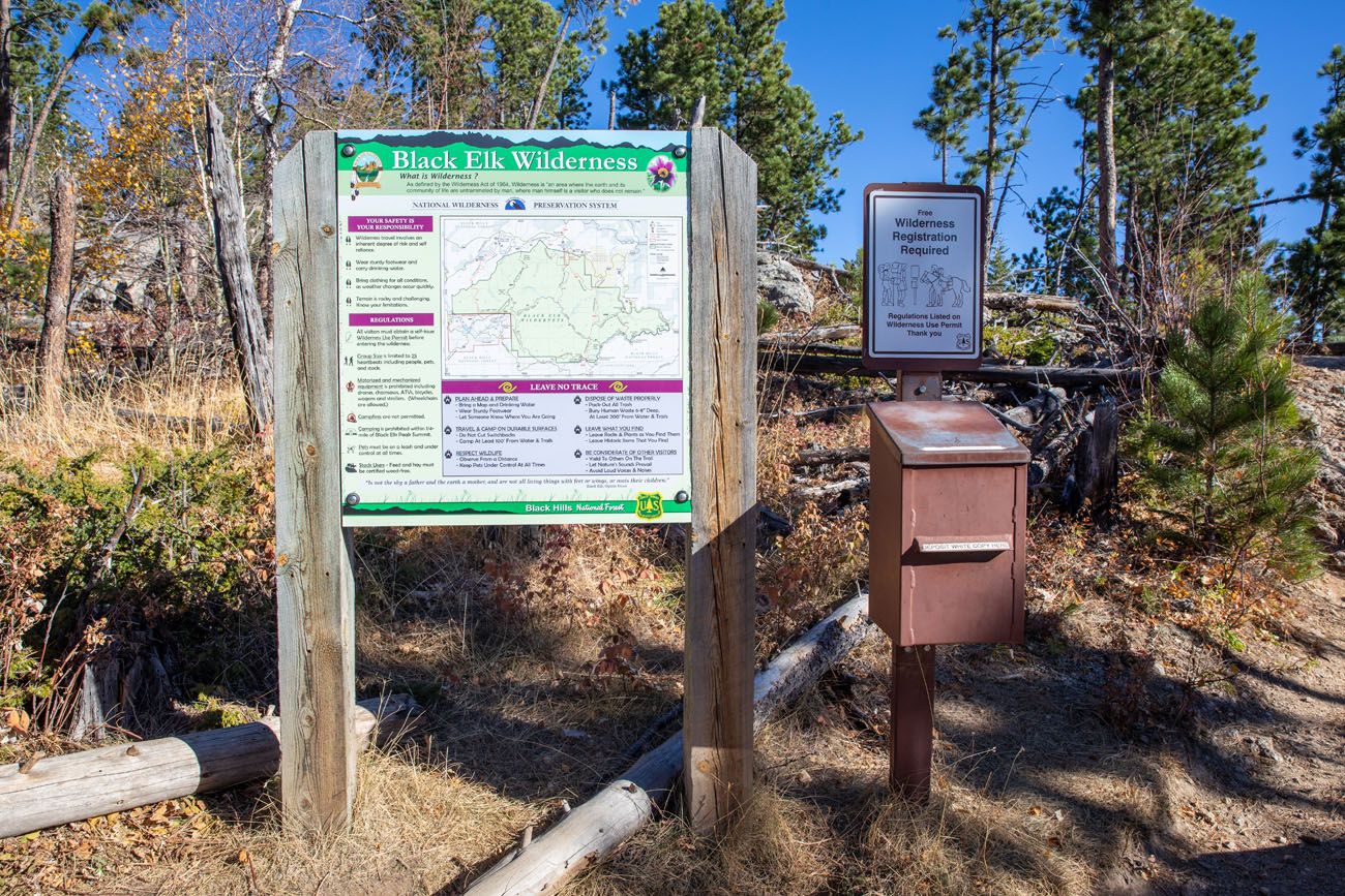 Black Elk Wilderness Registration