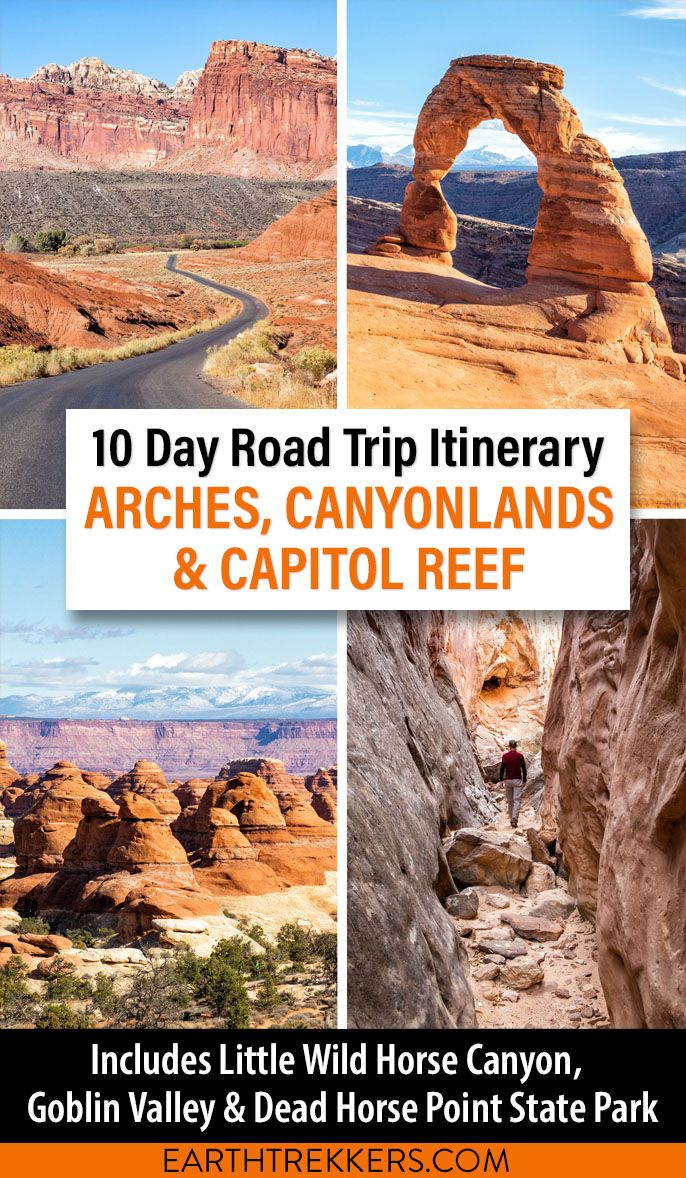 Canyonlands Arches Capitol Reef Itinerary