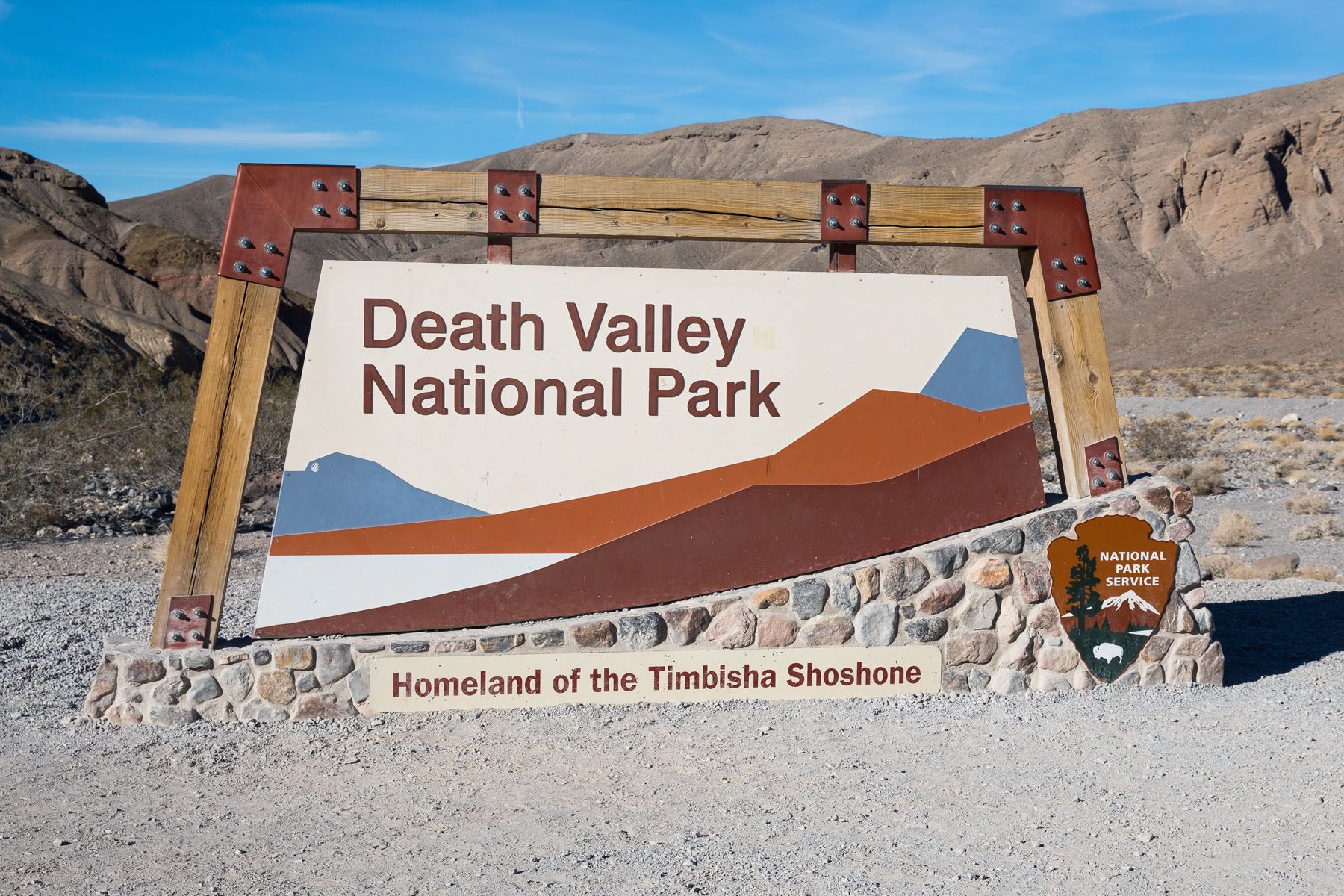 Death Valley National Park Sign