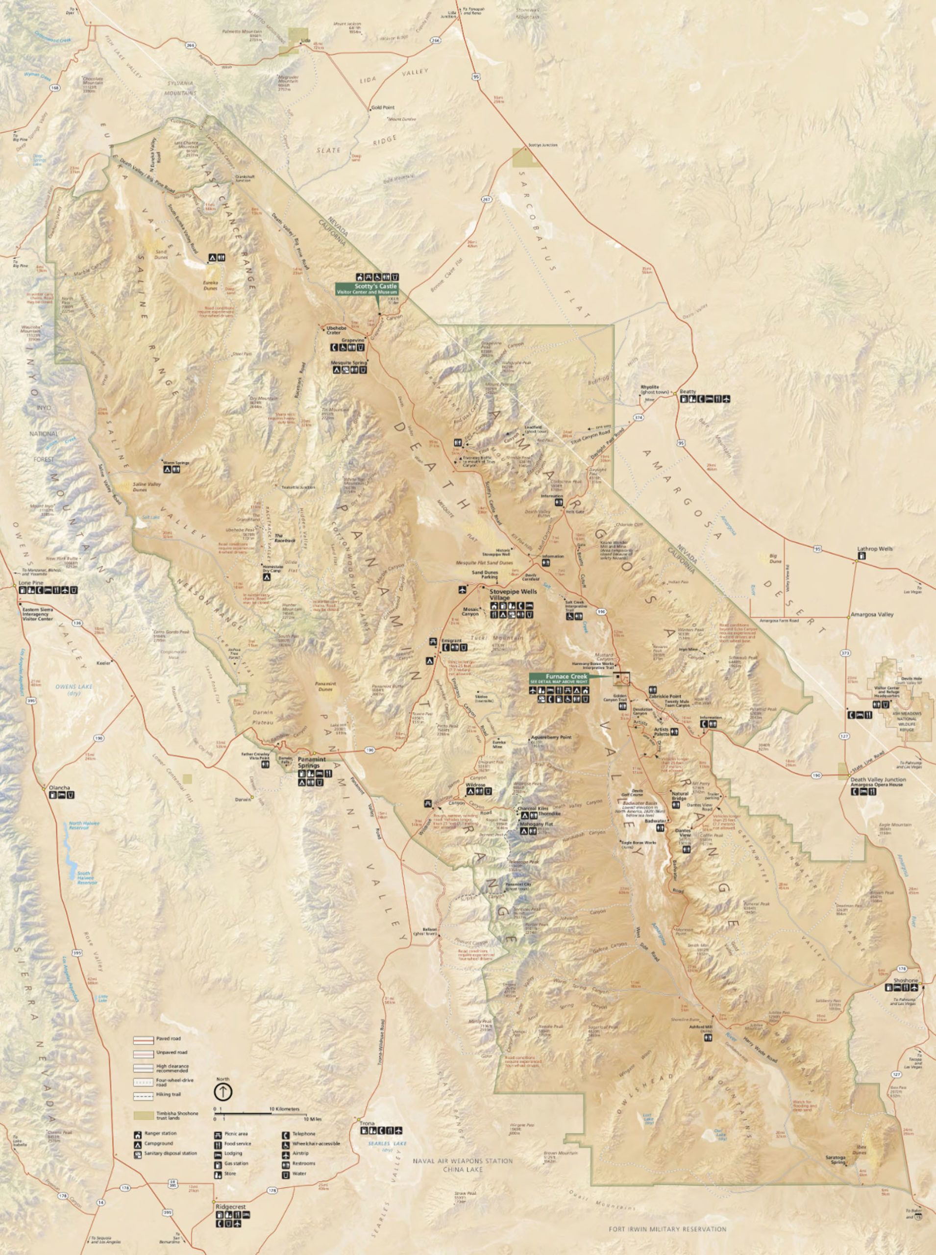 Death Valley Map