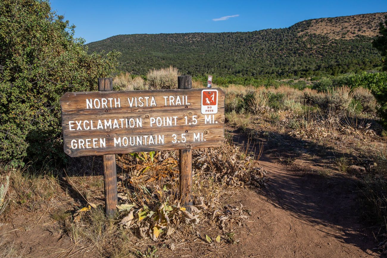 North Vista Trail Sign