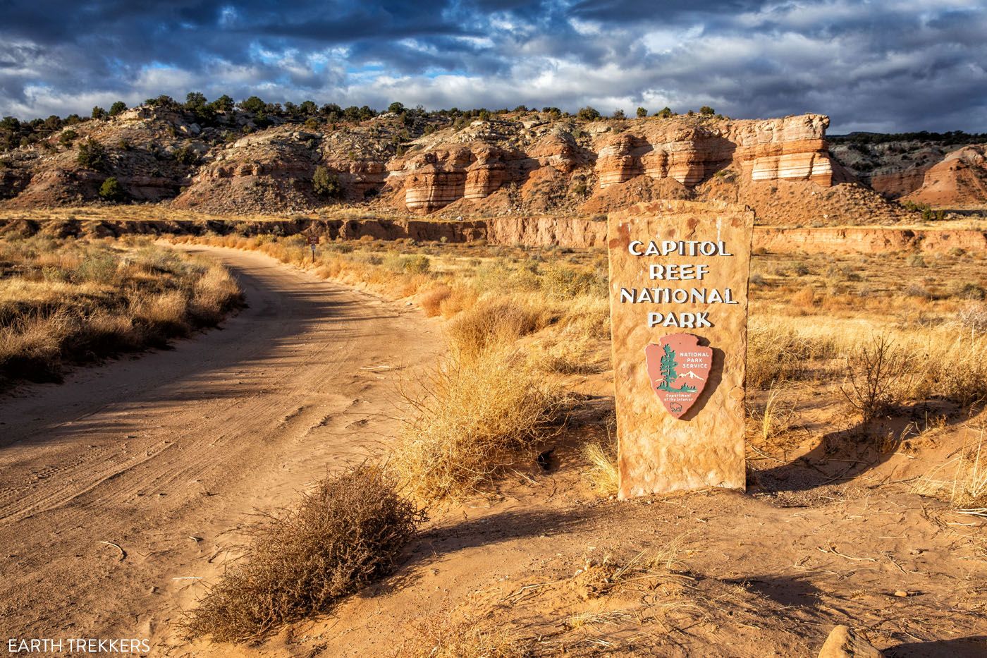 Capitol Reef Park Sign