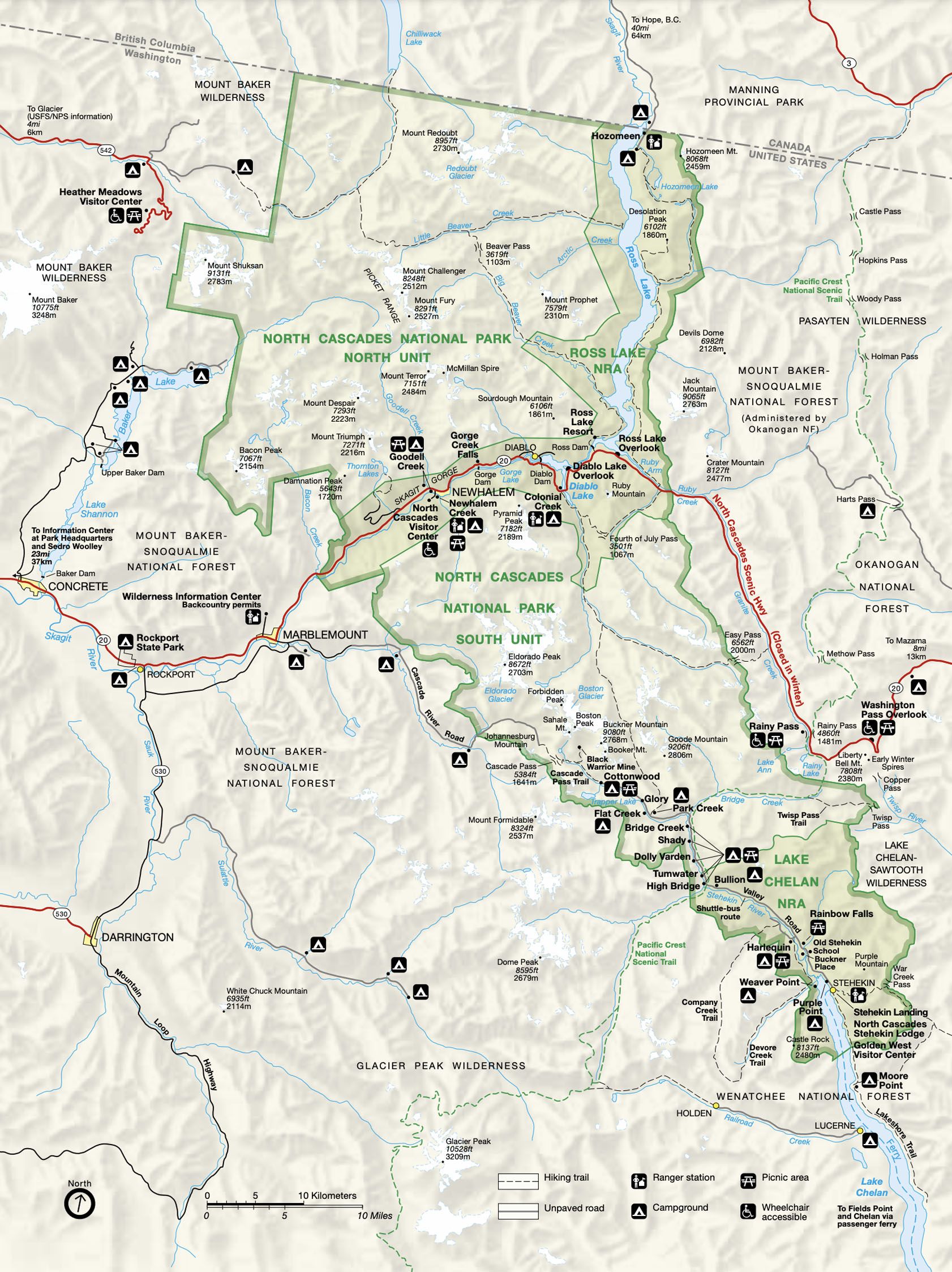 North Cascades Map