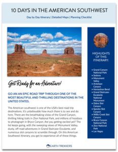 American southwest itinerary PDF