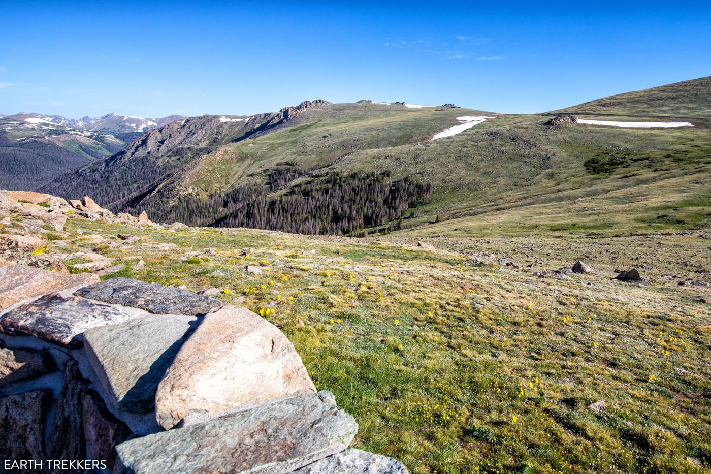 Forest Canyon Overlook one day in Rocky Mountain National Park