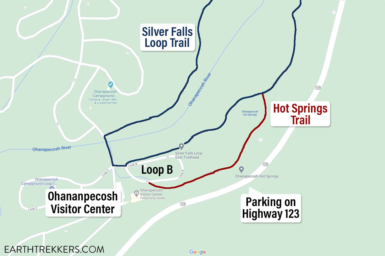 Silver Falls Loop Parking
