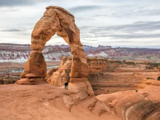 Tim and Kara at Delicate Arch