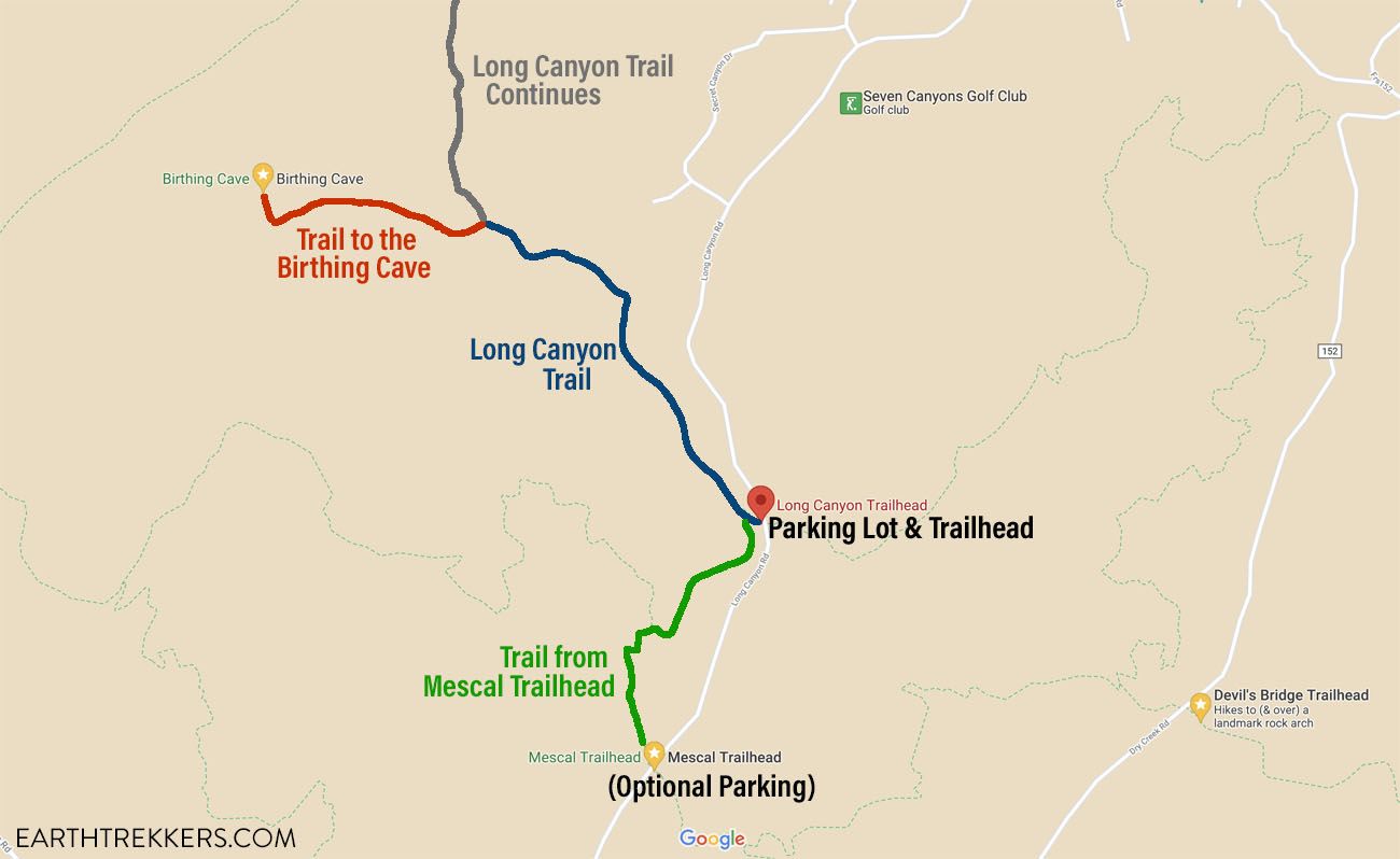 Birthing Cave Map