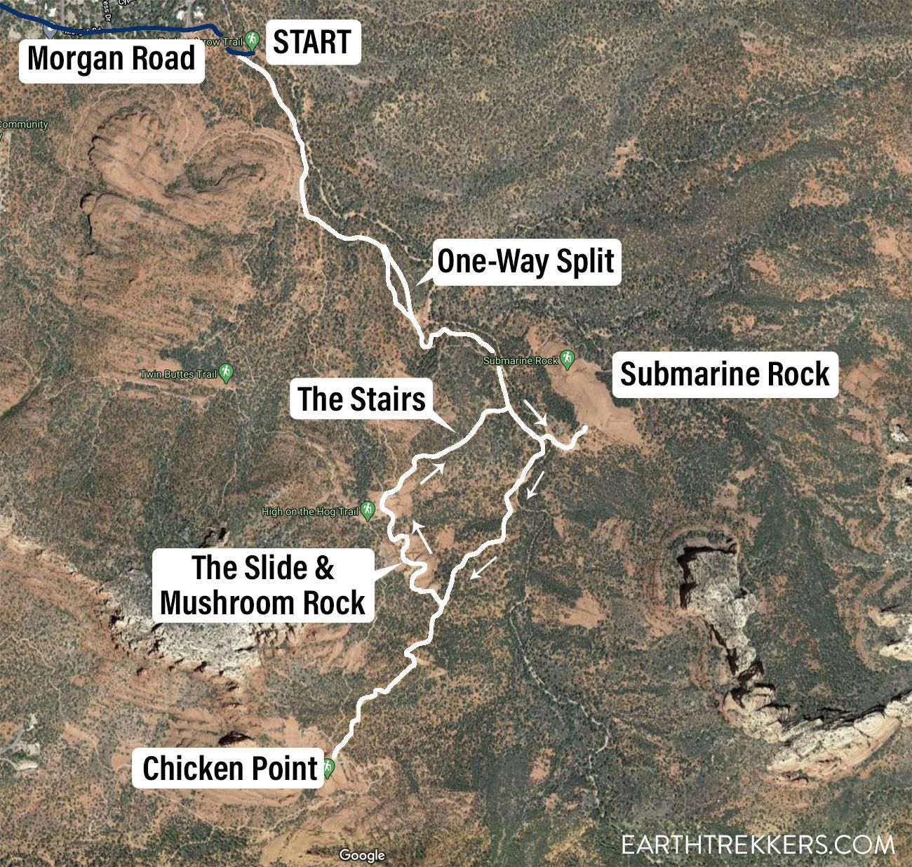 Broken Arrow 4WD Trail Map