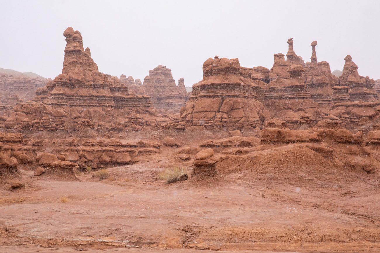 Goblin Valley in the Snow