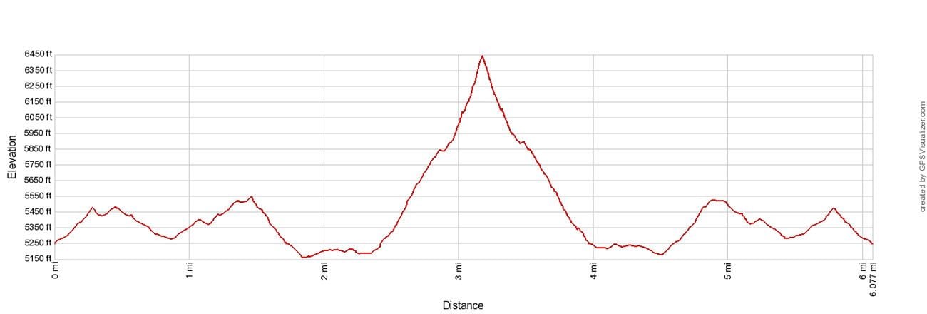 Mount Angeles Elevation Profile