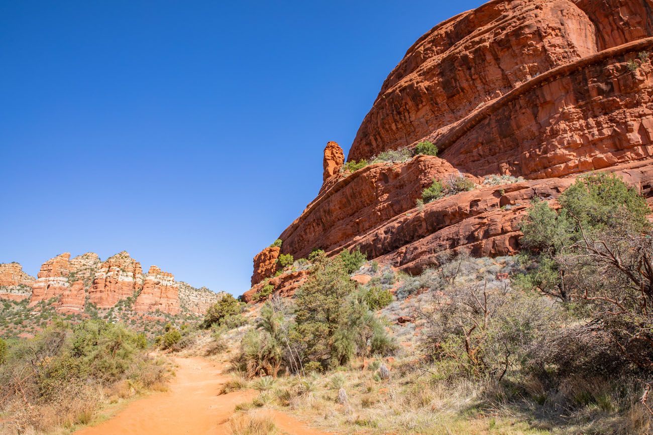 Side of Bell Rock Courthouse Butte Loop Trail