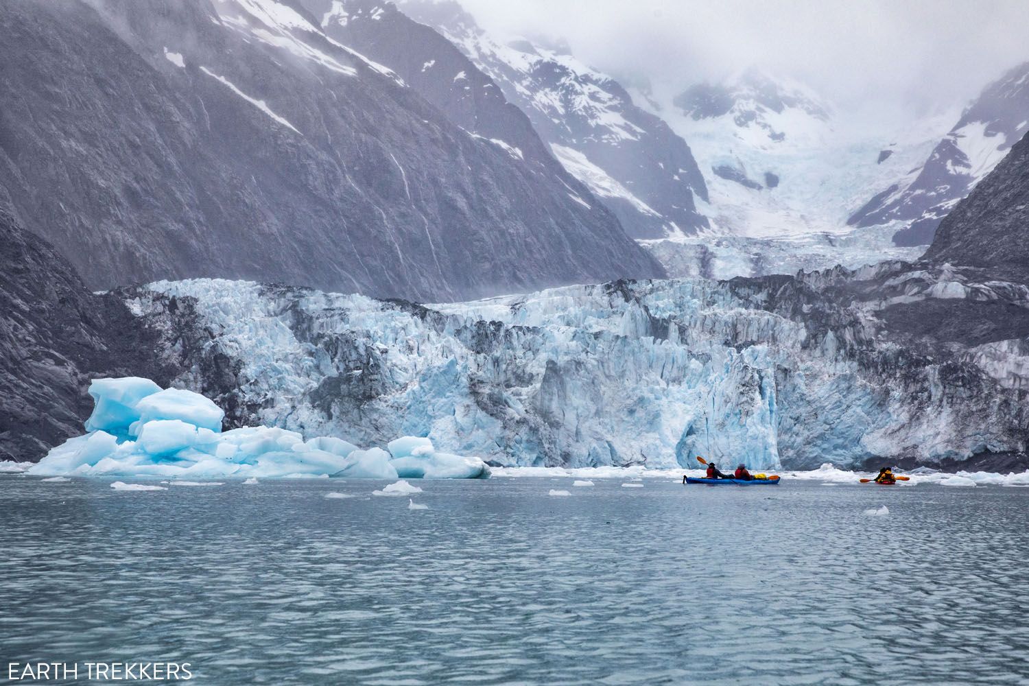 Kayaking Columbia Glacier