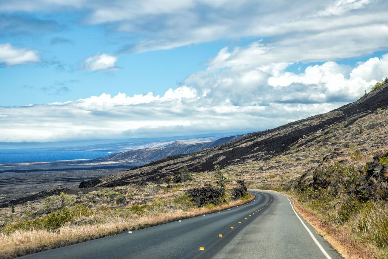 Chain of Craters Road on Coast