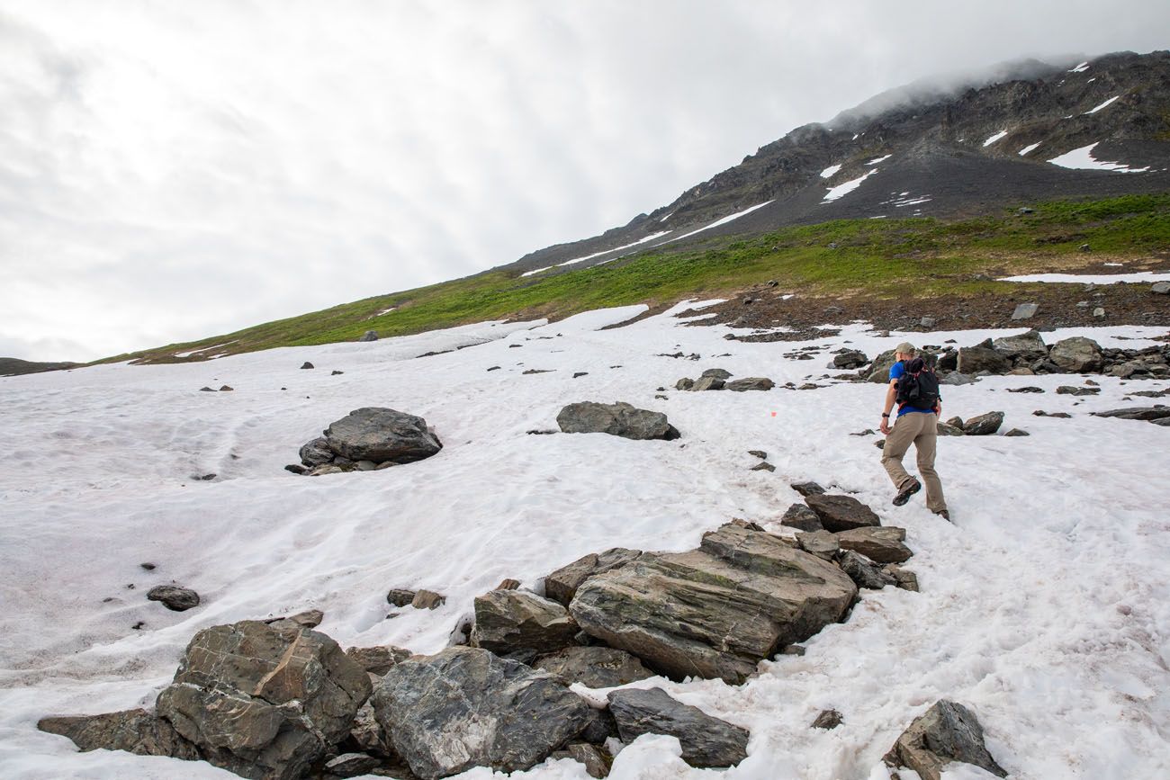 Harding Icefield Trail Snow