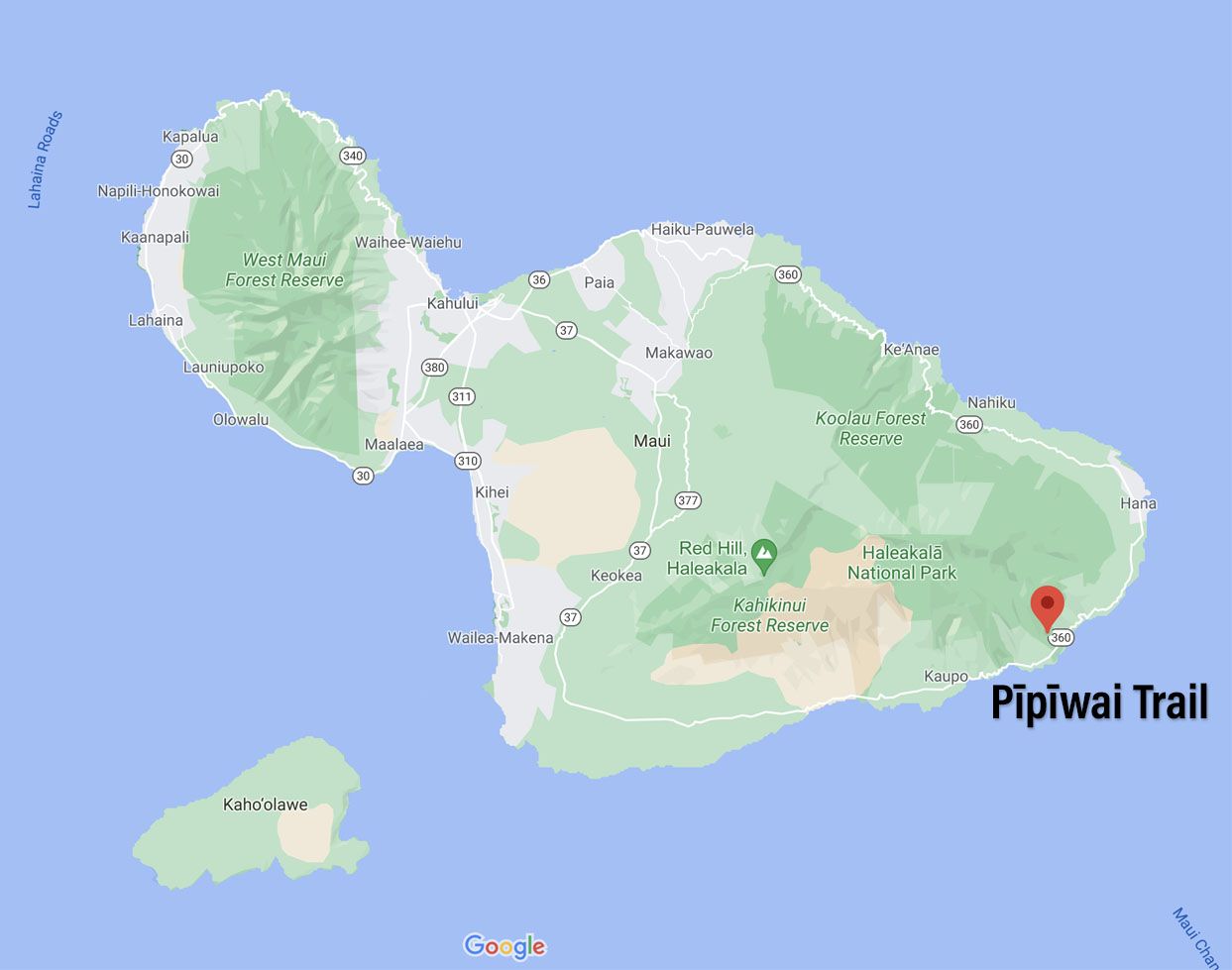 Pipiwai Trail Location