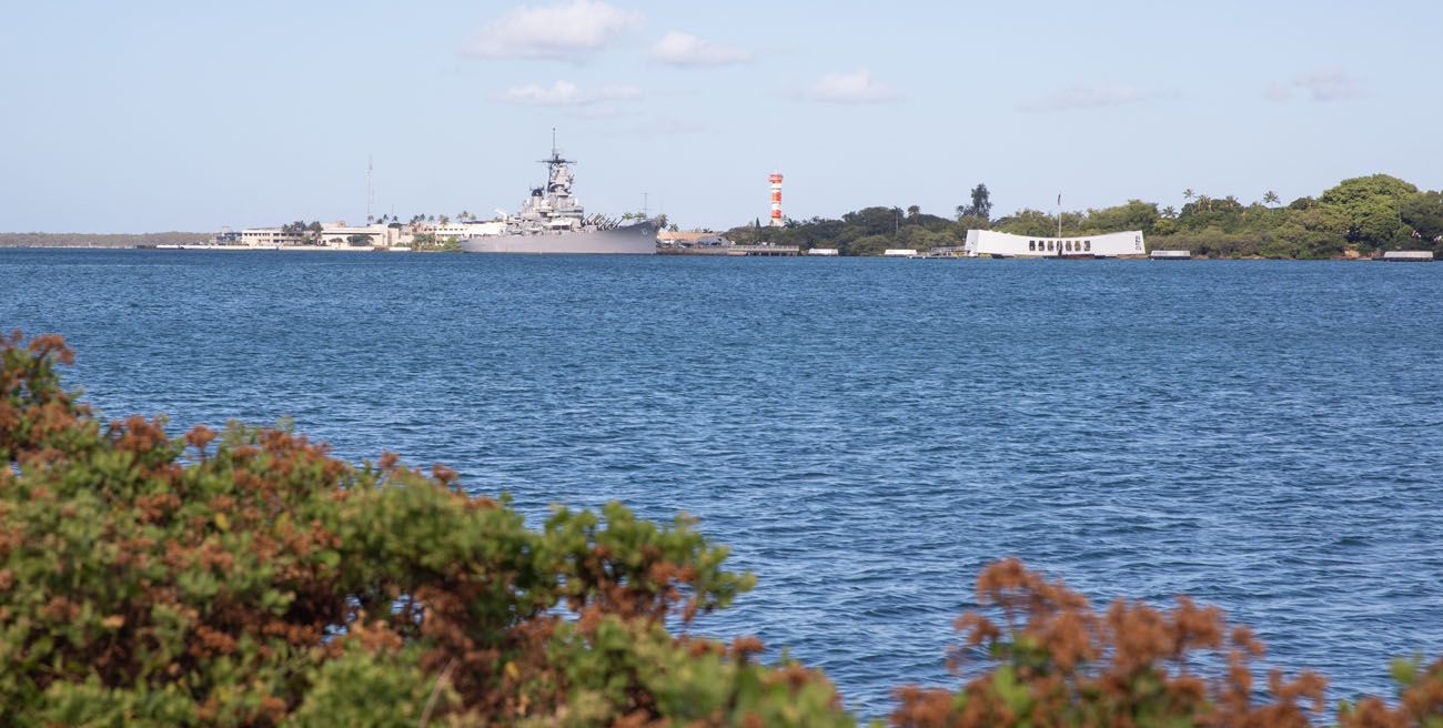 View of USS Arizona Memorial