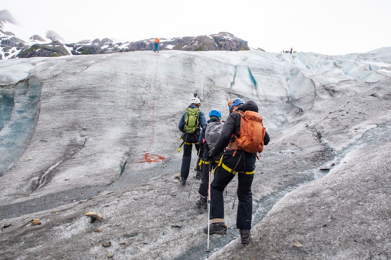 Hiking to Ice Wall