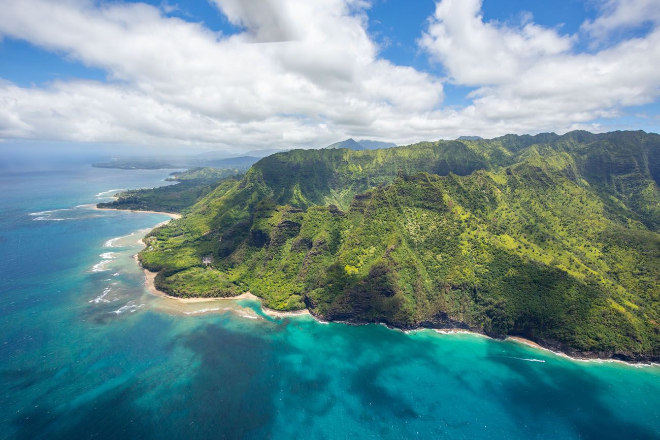 Kauai North Coast doors off helicopter tour of kauai