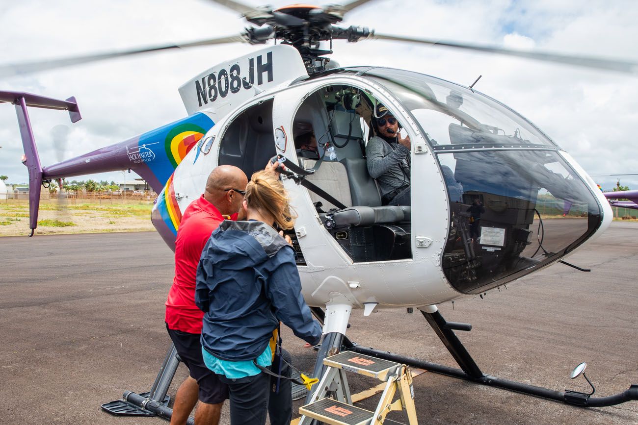 View inside Jack Harter Helicopter