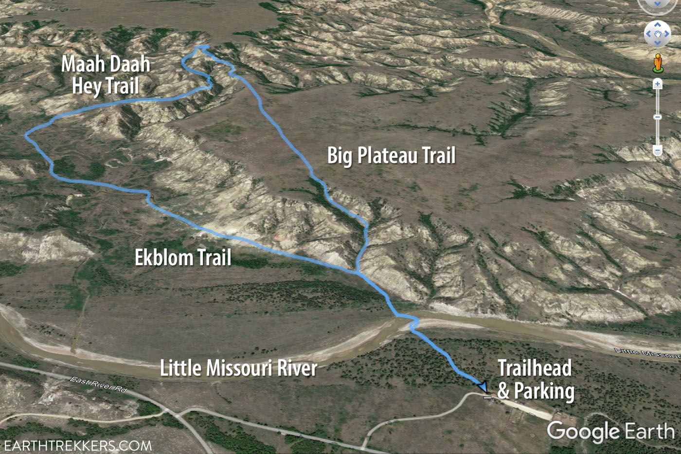 Ekblom Big Plateau Loop Trail Map