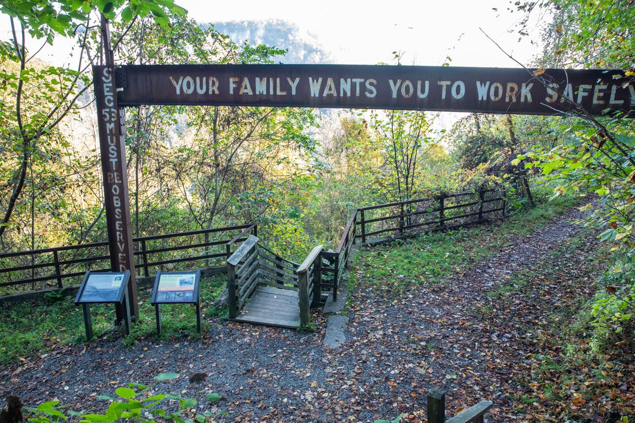 Kaymoor Mine Sign