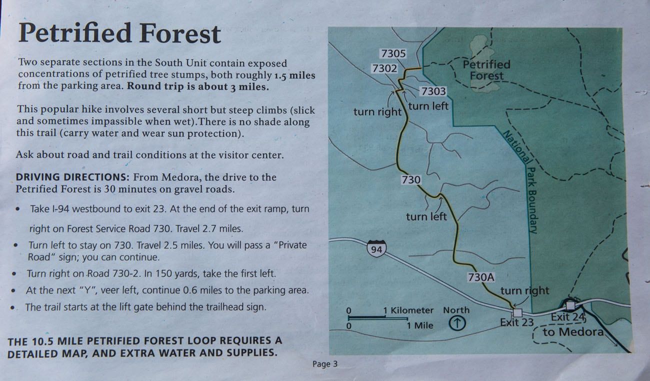 Petrified Forest Directions