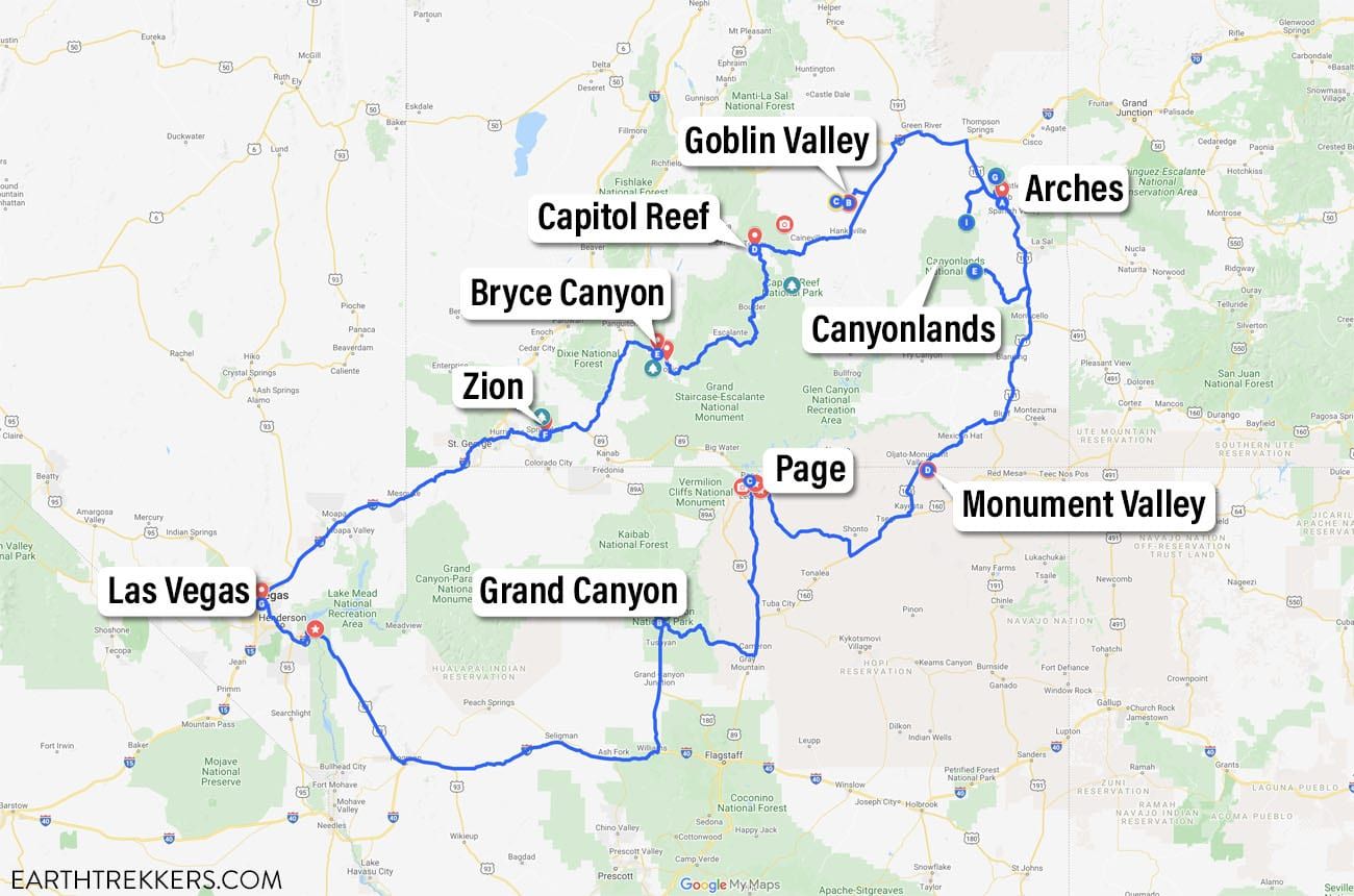 American Southwest Map