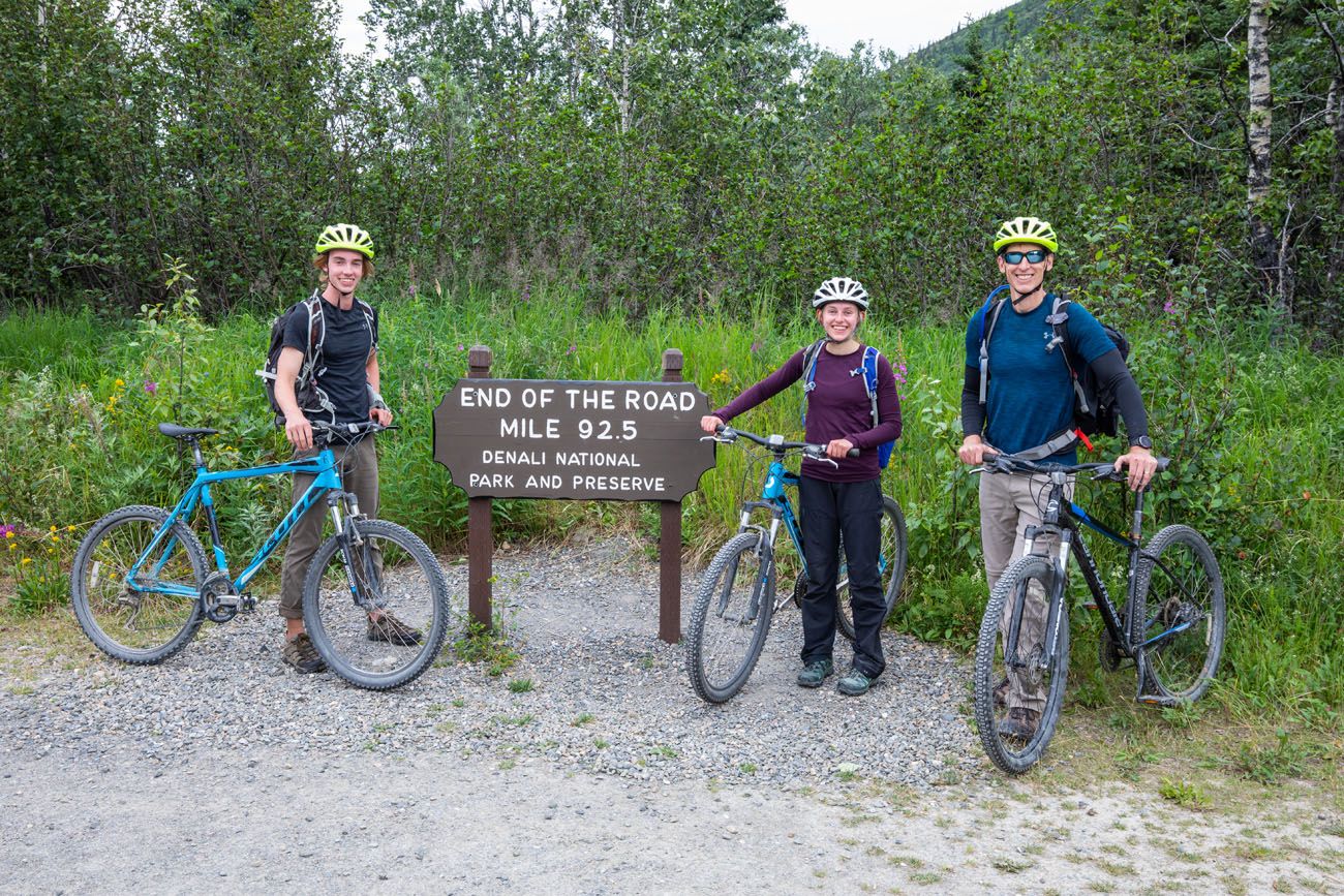 Biking on Denali Road