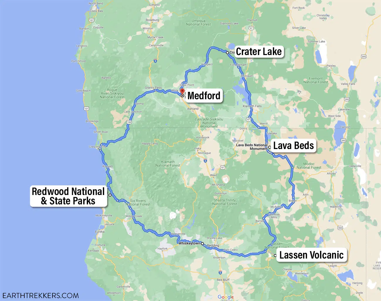 California Loop Map