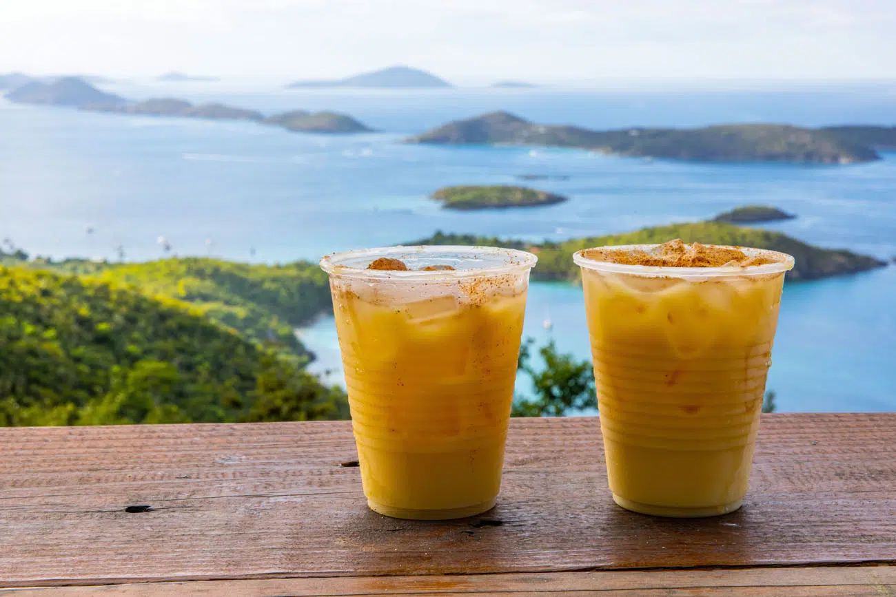 Painkillers US Virgin Islands itinerary