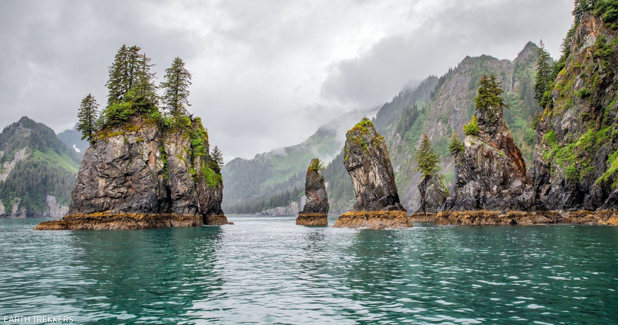 Sea Stacks Kenai Fjords