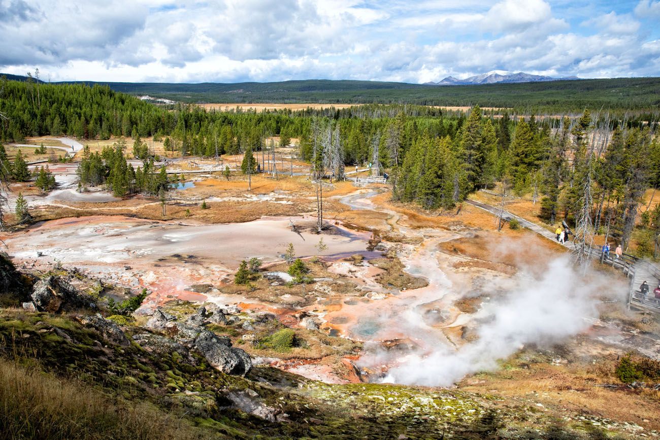 Artist Paintpots Yellowstone and Grand Teton itinerary