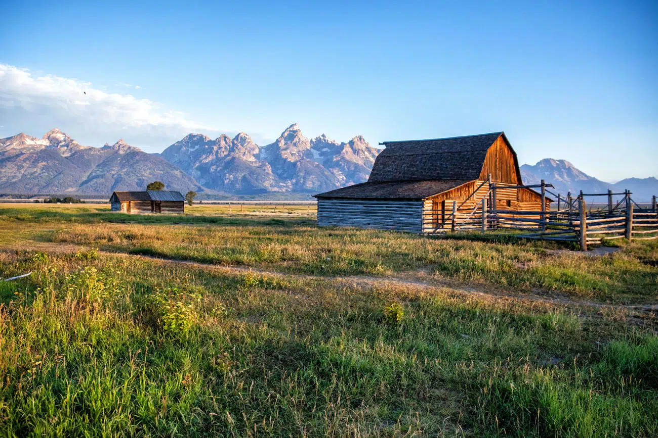 Mormon Row Yellowstone and Grand Teton itinerary