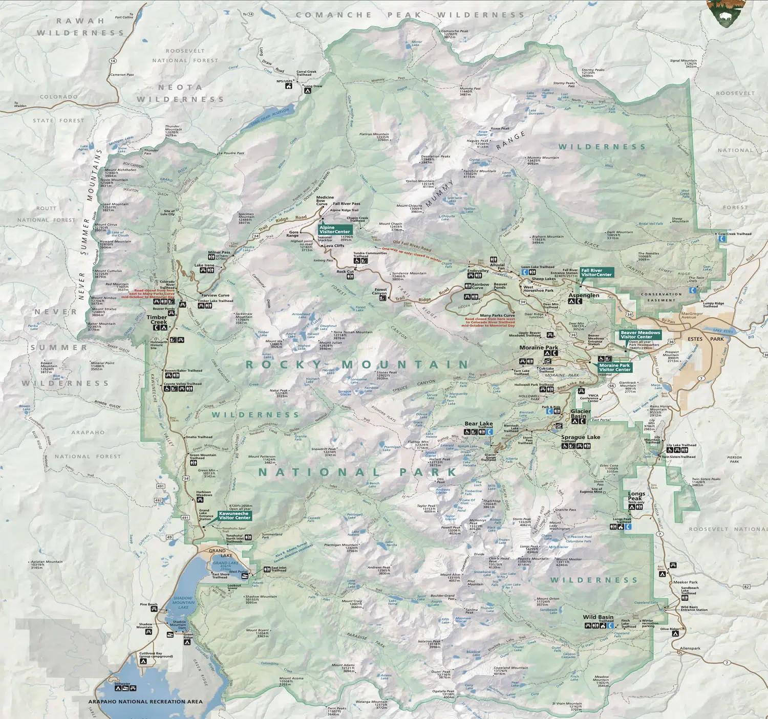 RMNP Map