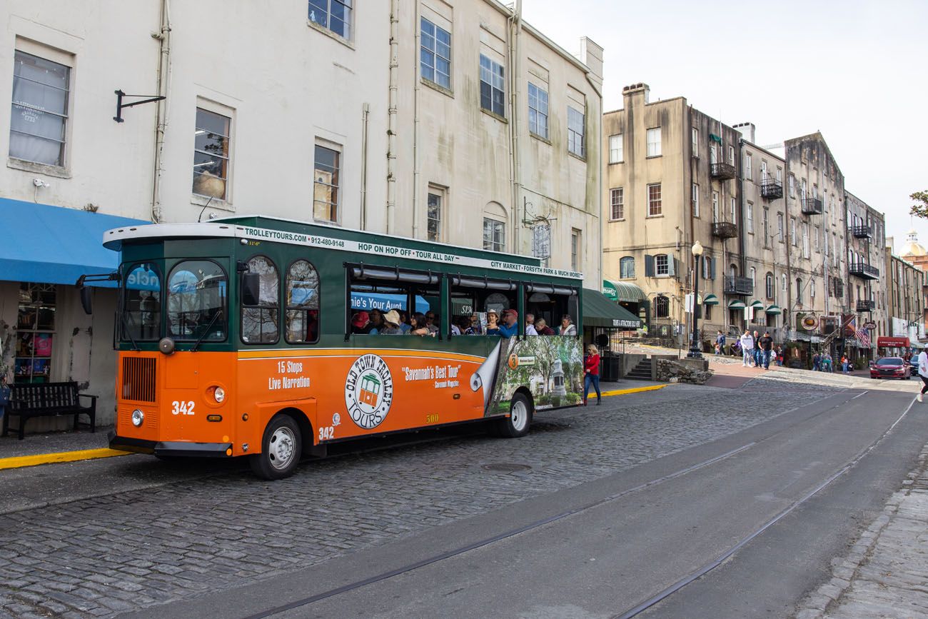 Trolley Tour Savannah best things to do in Savannah