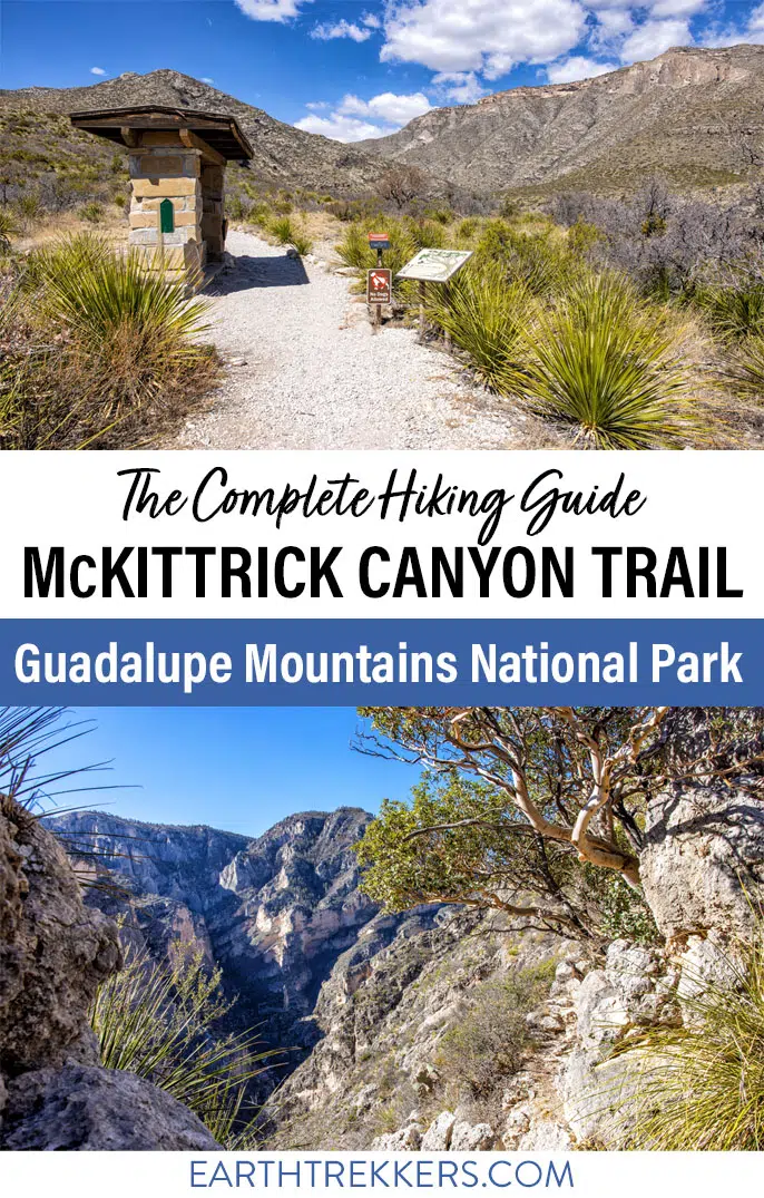How to hike the McKittrick Canyon Trail in Guadalupe Mountains National Park: map, photos, elevation profile, and more.