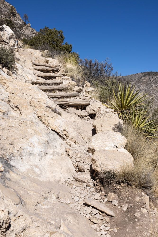 Guadalupe Peak Trail Stairs
