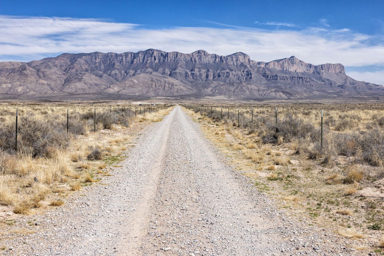 Road to Salt Basin Dunes