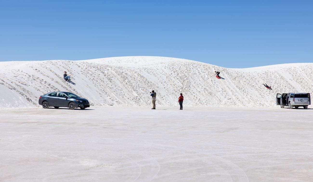 White Sands Sledding