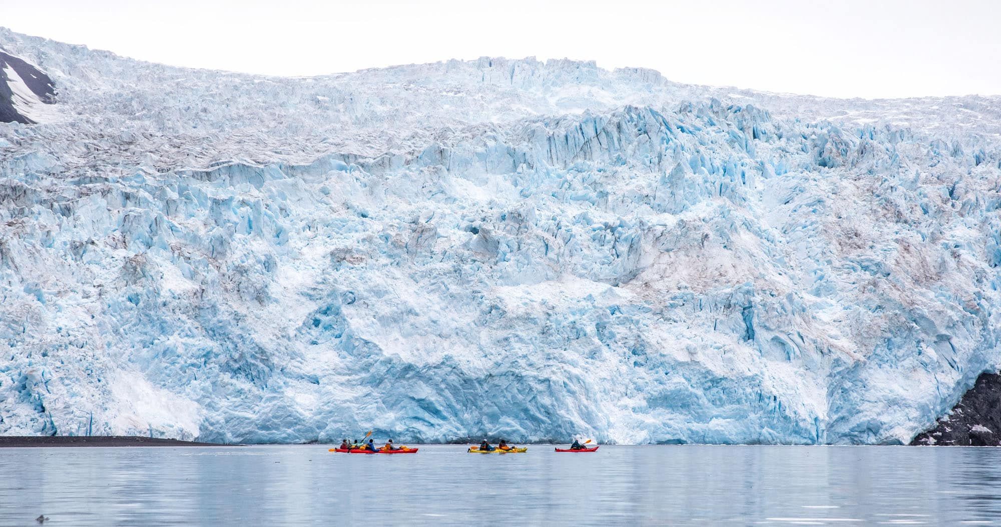 Featured image for “Aialik Glacier Kayaking: Beauty & Adventure in Kenai Fjords”