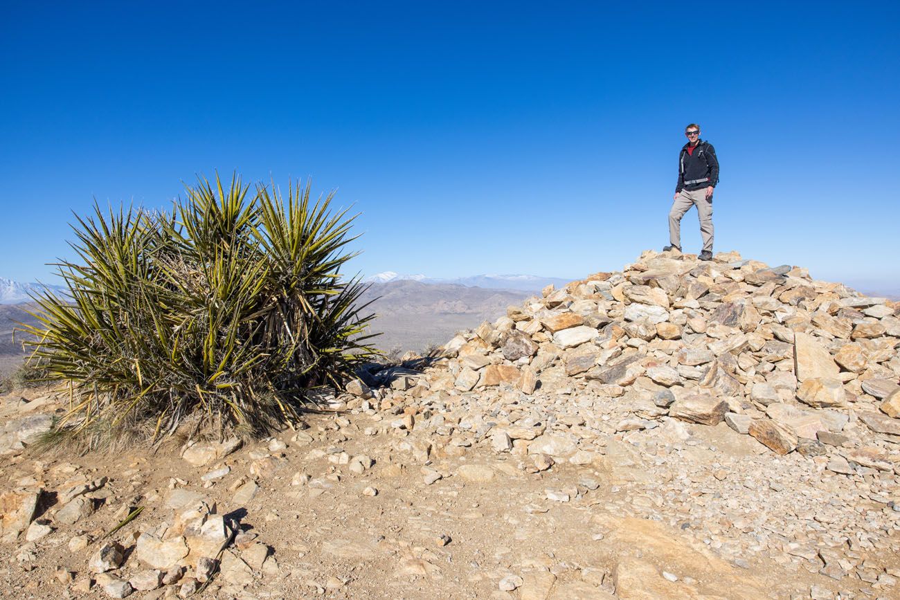 Tim on Ryan Mountain best hikes in Joshua Tree