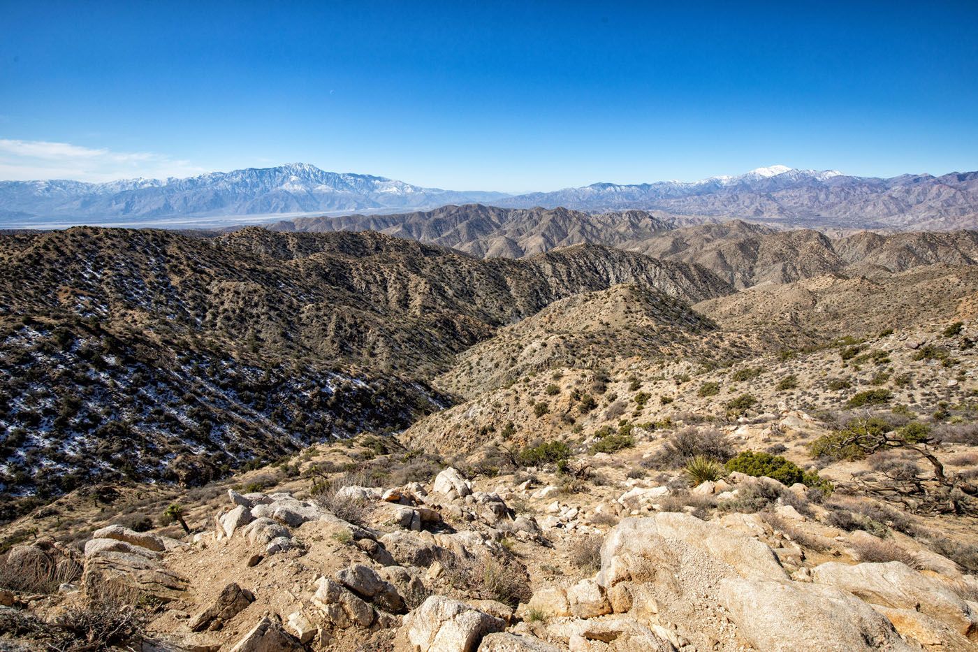 View from Warren Peak best hikes in Joshua Tree