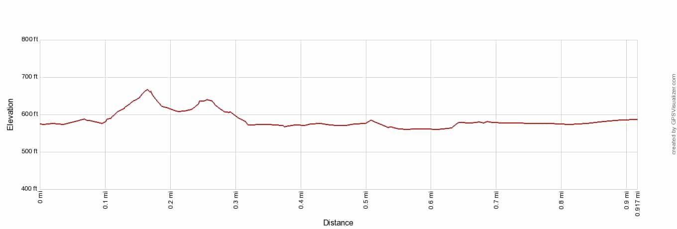 Dune Succession Trail Elevation Profile