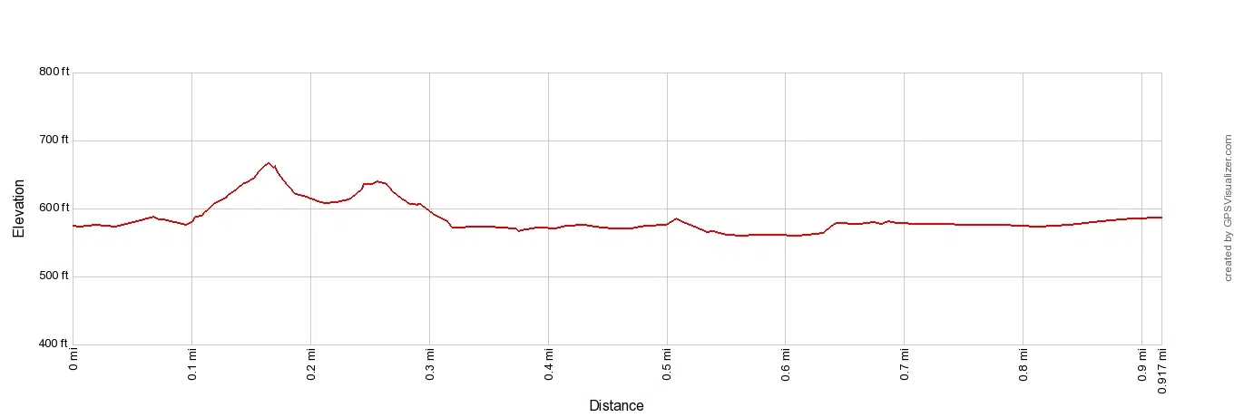 Dune Succession Trail Elevation Profile