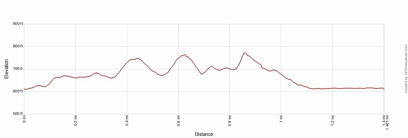 Three Dunes Challenge Elevation Profile