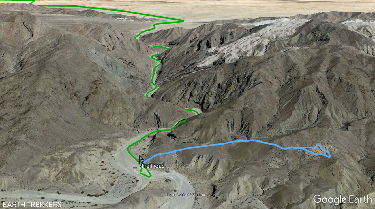 Anza Borrego Wind Caves Map