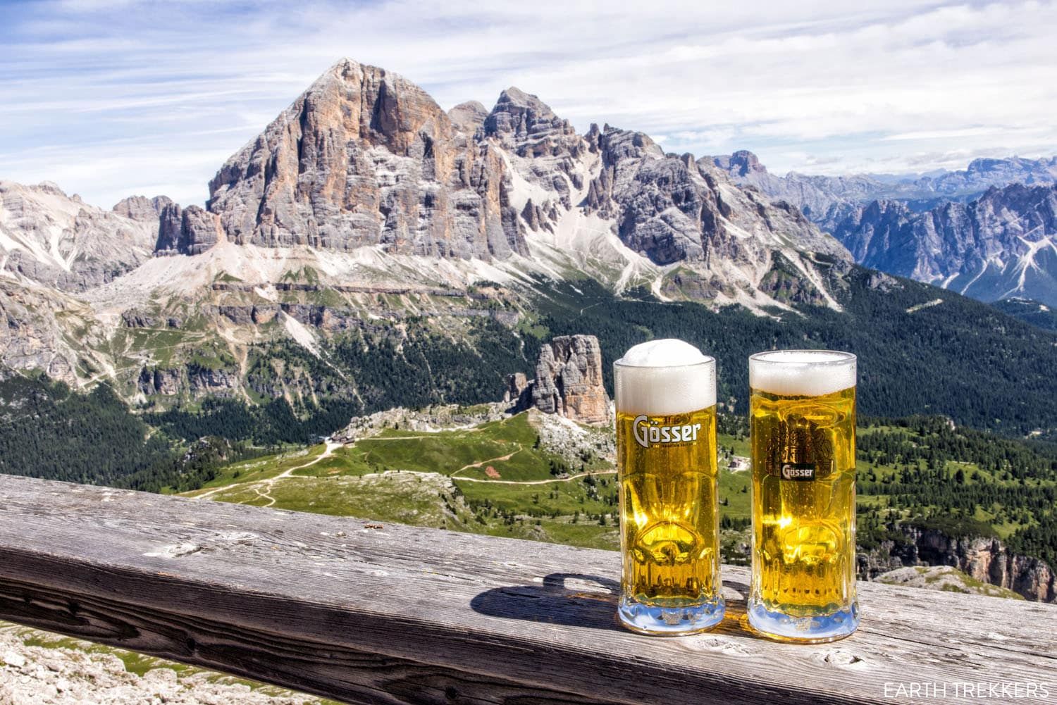 Beer at Rifugio Nuvolau