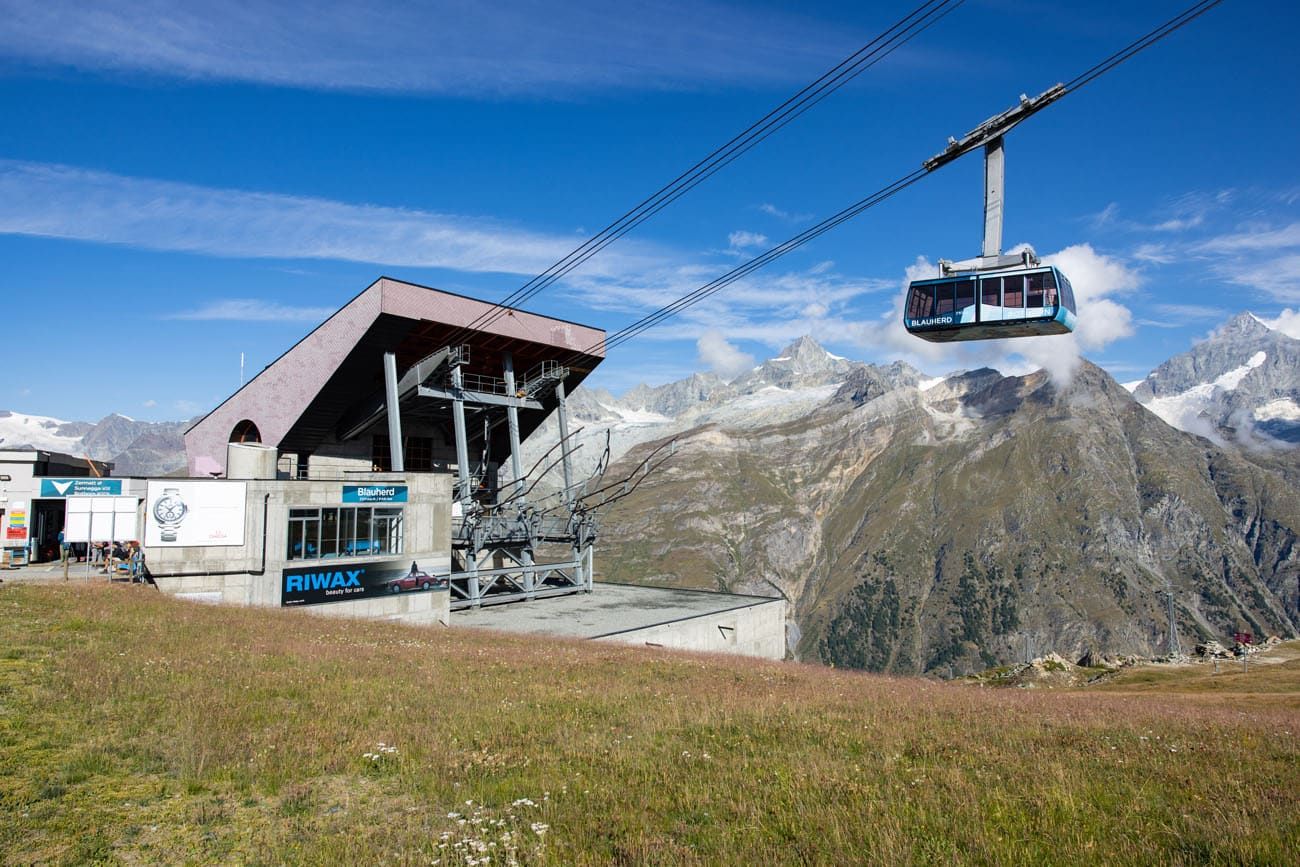 Blauherd to Rothorn Cable Car